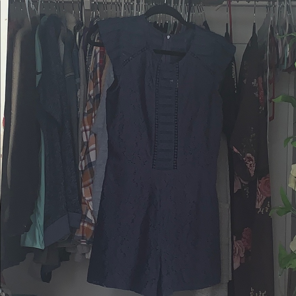 Xhilaration  navy blue romper (s/m)